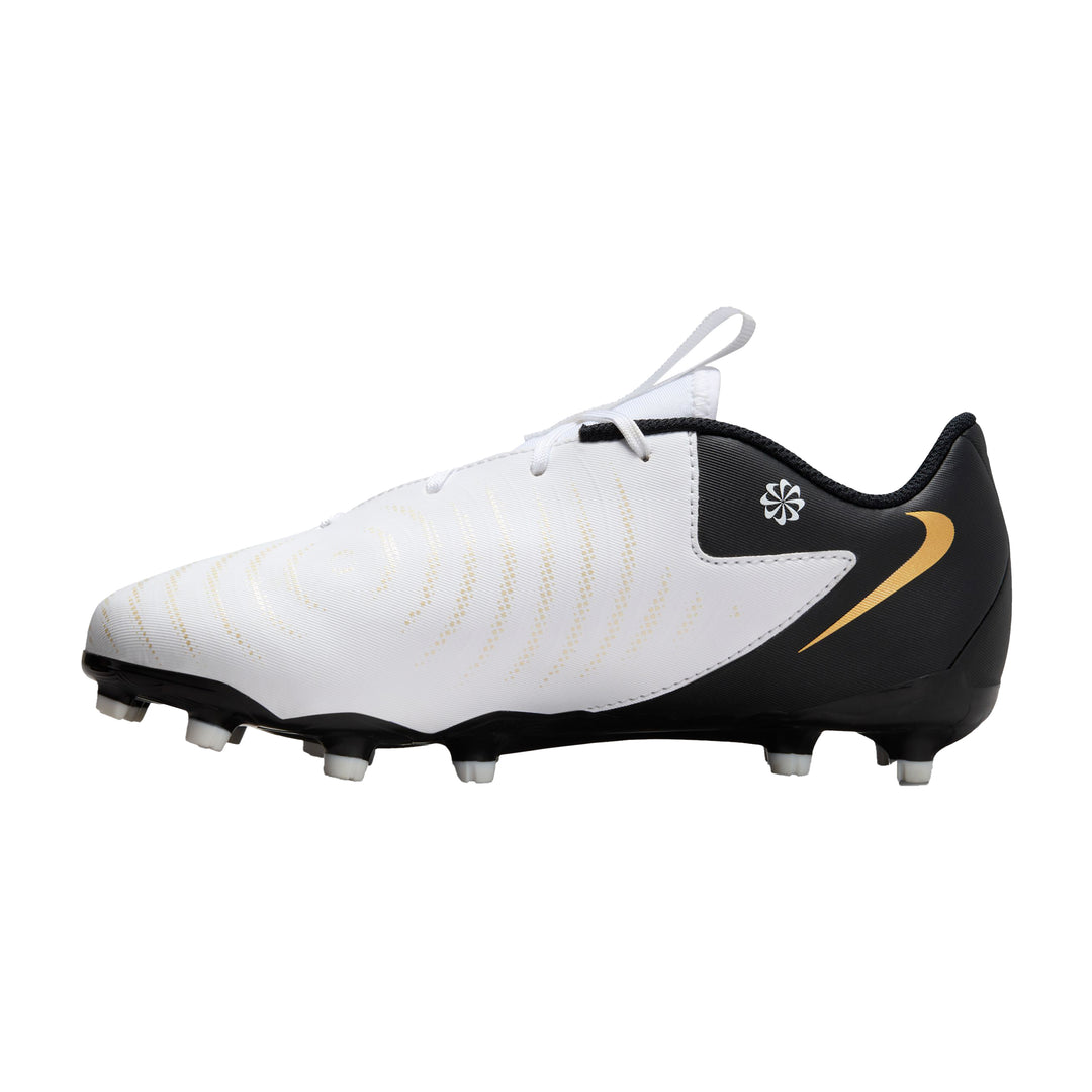 Jr Phantom GX II Academy FG/MG - White/Black/Metallic Gold - Nike - NUMBER 10