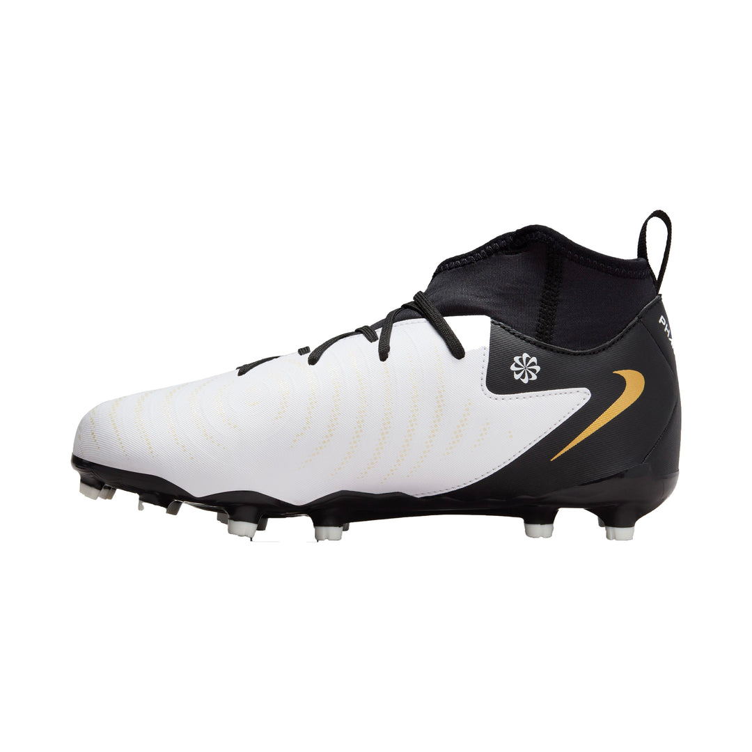 Jr Phantom Luna II Academy FG/MG - White/Black/Metallic Gold - Nike - NUMBER 10