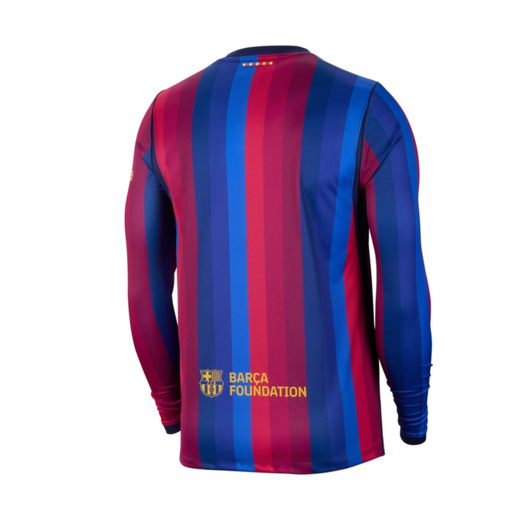 Nike FC Barcelona Stadium long-sleeve home shirt for adults, showing the back with team logo and player number 26/27.