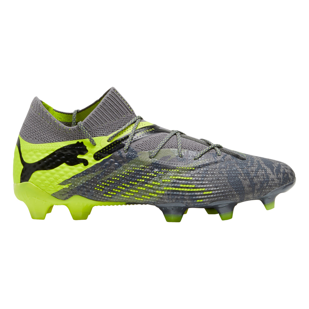 Future 7 Ultimate Rush FG/AG - Strong Gray/Cool Dark Gray/Electric Lime - Puma - NUMBER 10