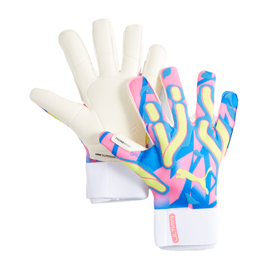 Ultra Ultimate Energy Hybrid Gloves - Ultra Blue/Yellow Alert/Luminous Pink - Puma - NUMBER 10