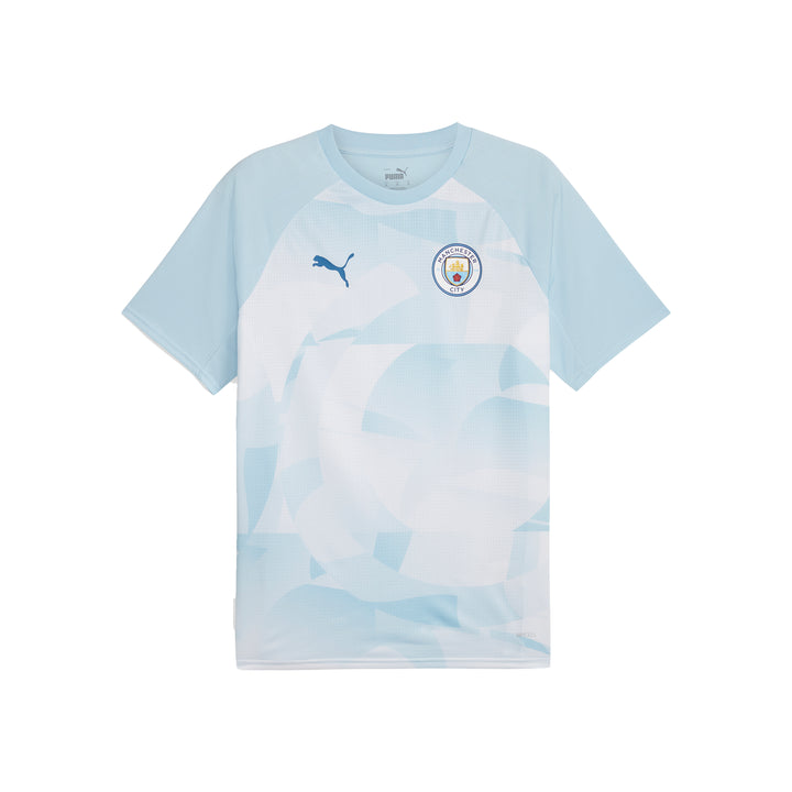 Manchester City Pre-Match Kids Shirt - Silver Sky/Lake Blue - Puma - NUMBER 10