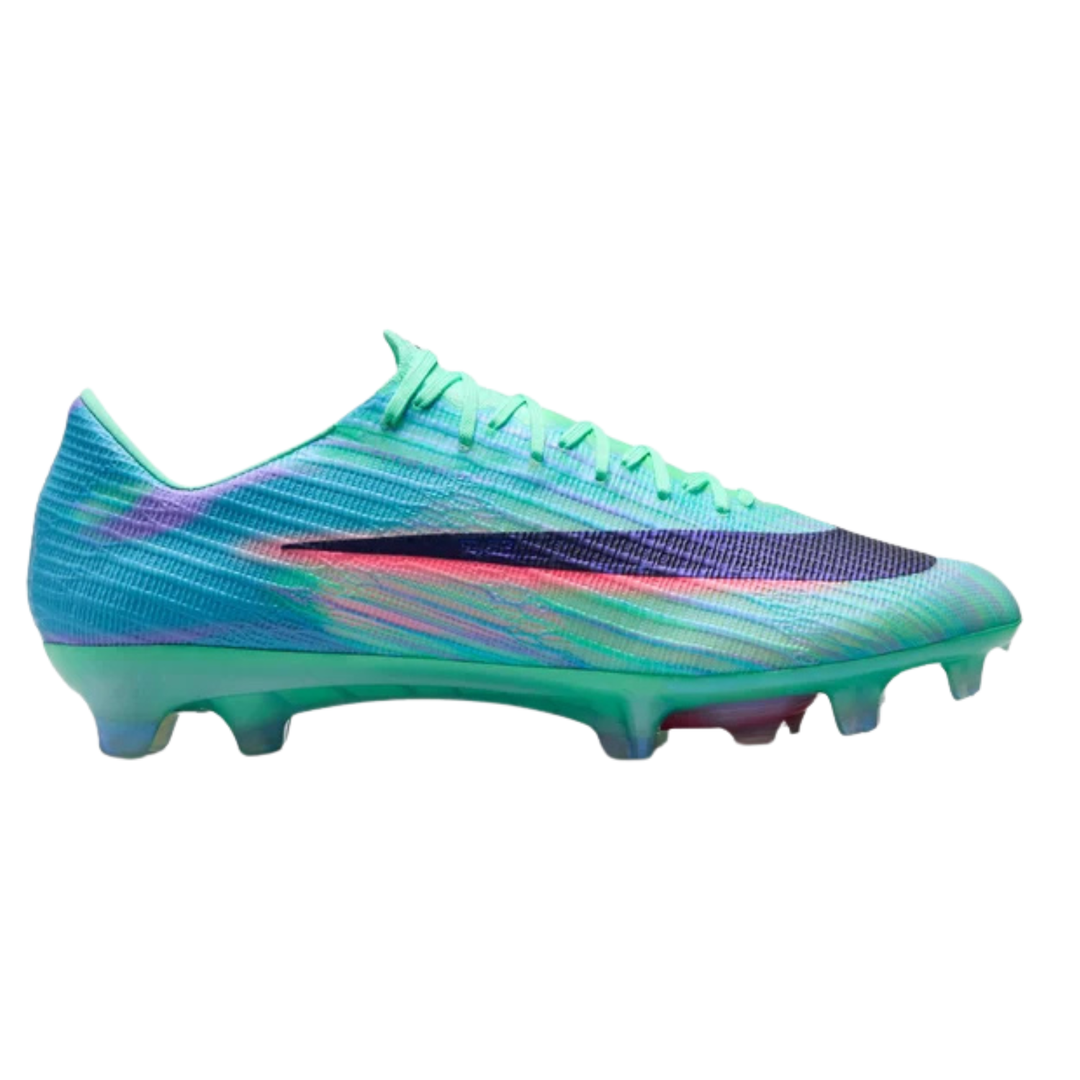 Nike Superfly 11 Elite FG soccer boots in green glow and black, designed for adult players with a sleek, athletic look.