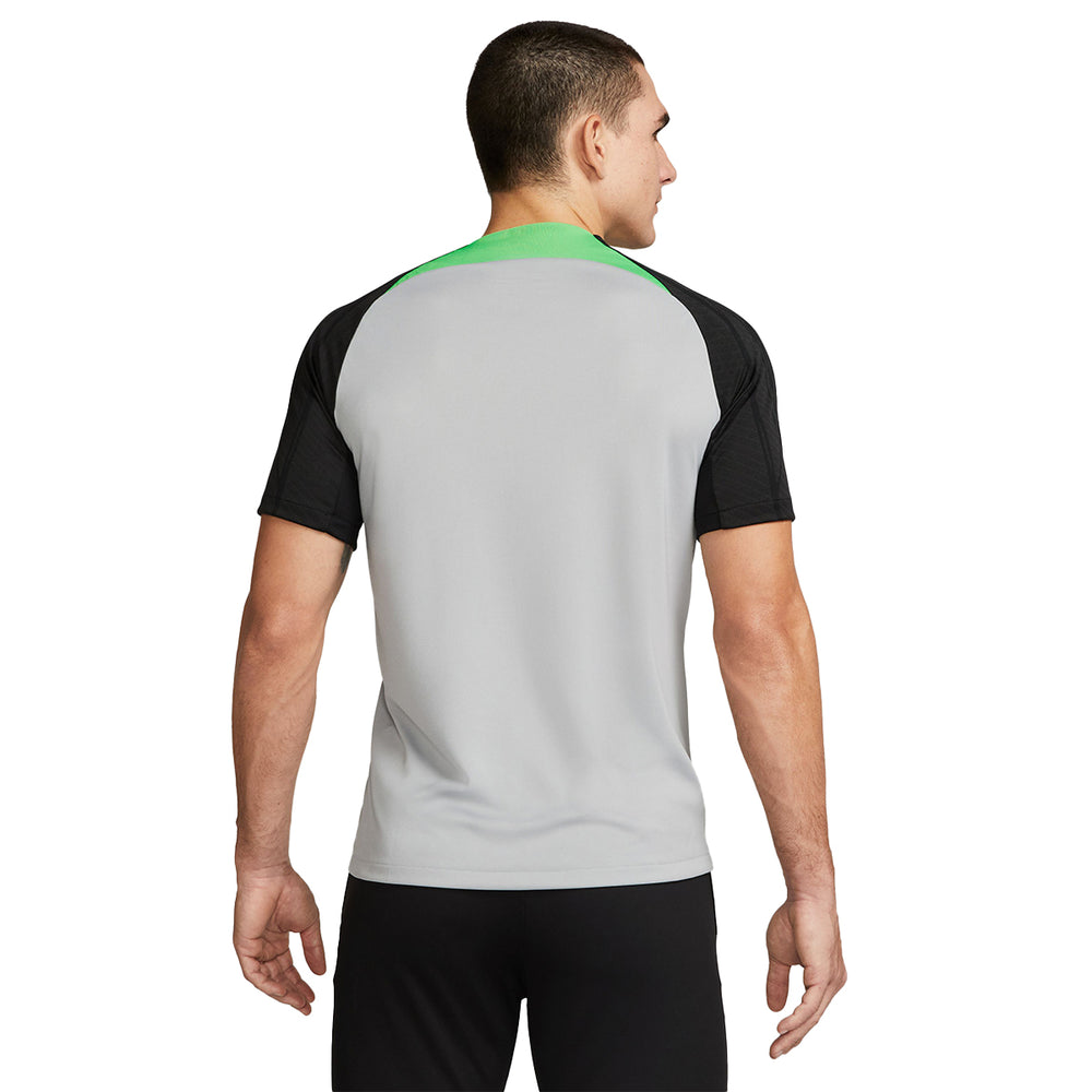 Liverpool Dri-FIT Strike Top - Wolf Grey/Poison Green - Nike - NUMBER 10