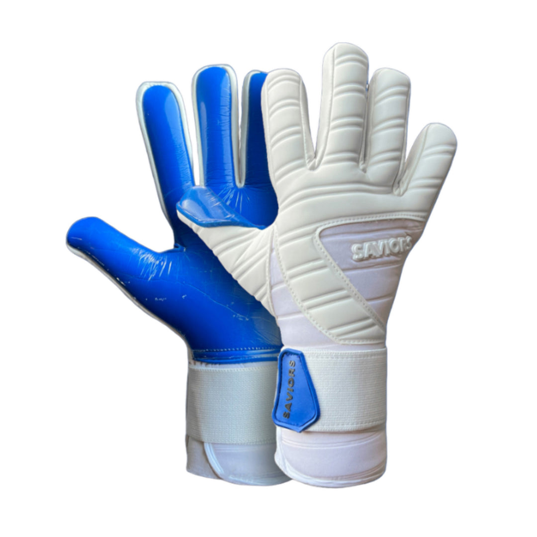 Saviors GK Gloves - White/Blue - Saviors - NUMBER 10