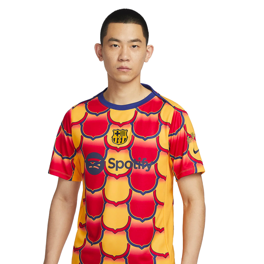 FC Barcelona Academy Pro SE Shirt 23/24 - University Gold/University Red - Nike - NUMBER 10