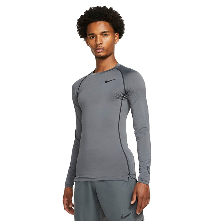 Pro Dri-Fit Tight Top LS Iron Grey/Black - Nike - NUMBER 10