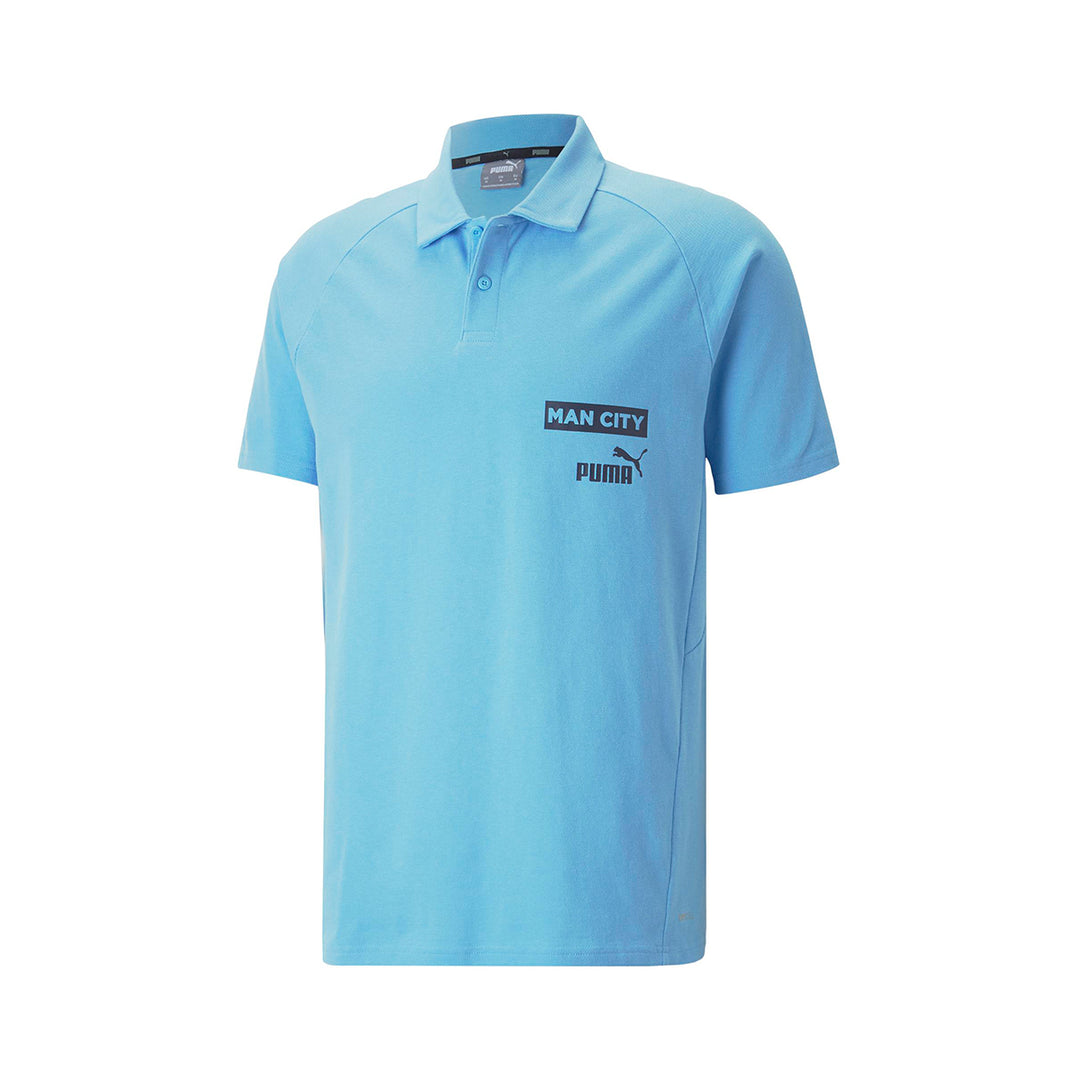 Manchester City Casuals Polo - Blue/Parisian - Puma - NUMBER 10