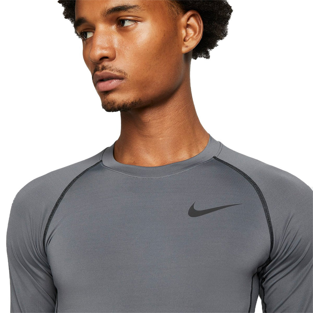 Pro Dri-Fit Tight Top LS Iron Grey/Black - Nike - NUMBER 10