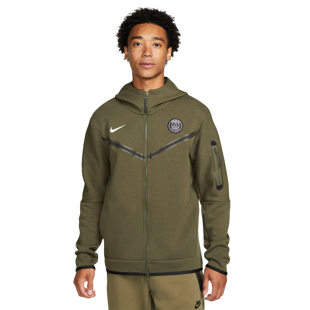 PSG Tech Fleece Hoodie Cargo Khaki/White – NUMBER 10