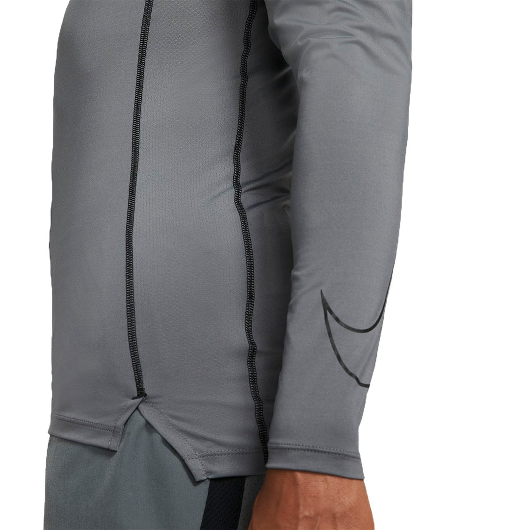 Pro Dri-Fit Tight Top LS Iron Grey/Black - Nike - NUMBER 10