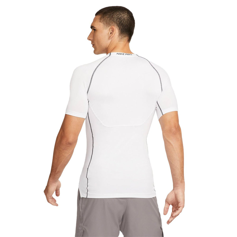 Pro Dri-Fit Tight Top SS White/Black - Nike - NUMBER 10