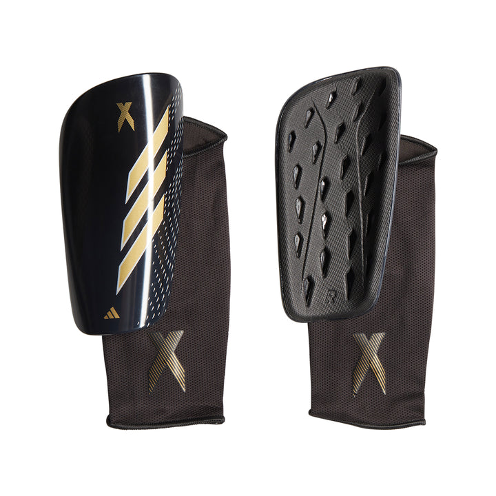 X Speedportal League Shin Guard - Black/Gold - adidas - NUMBER 10