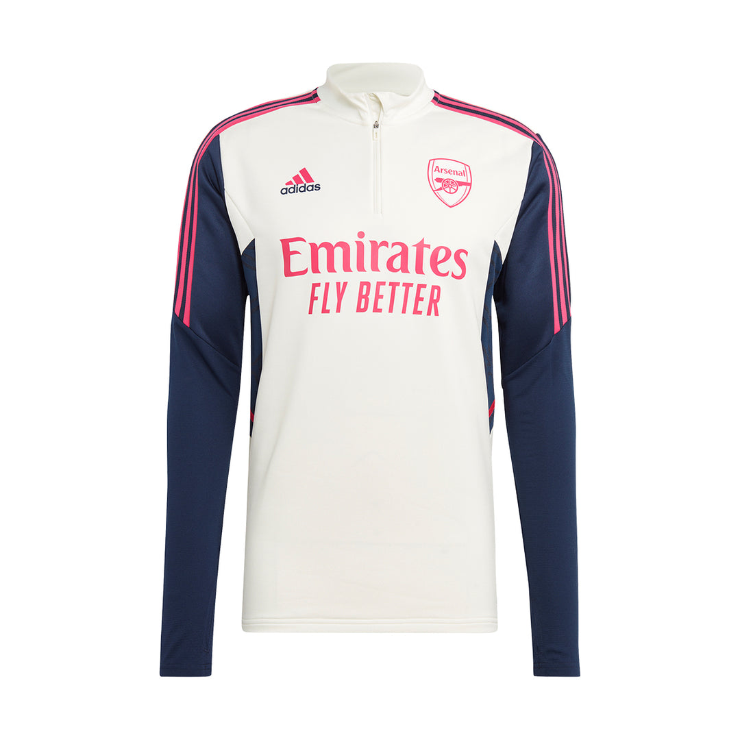 Arsenal Training Top - White/Navy - adidas - NUMBER 10