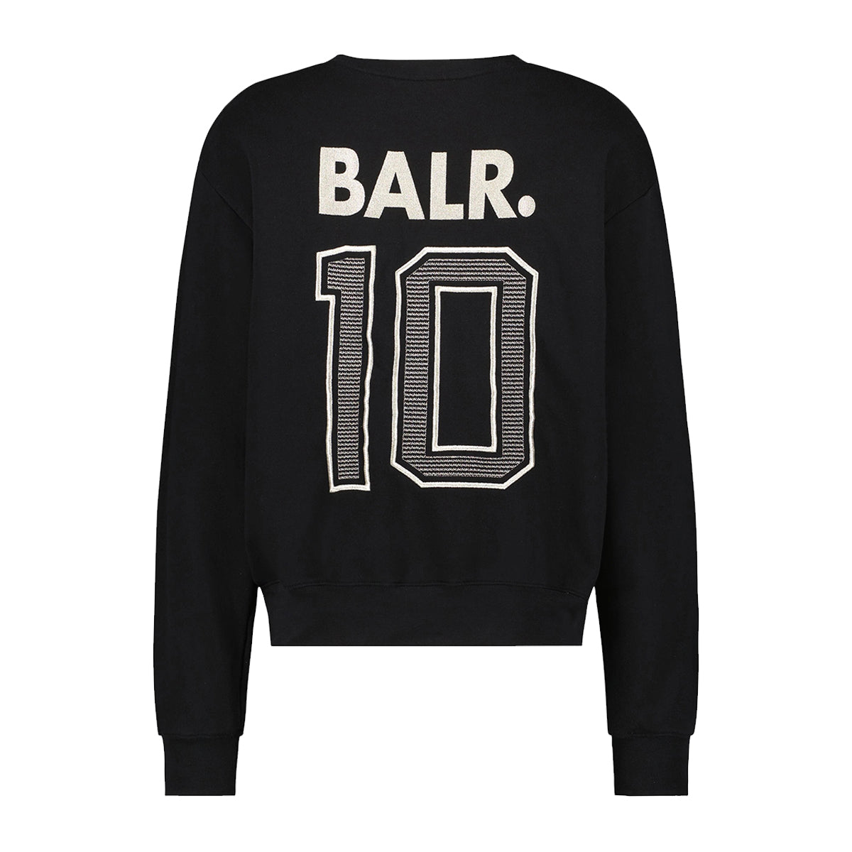 Franck Relaxed BALR. 10 Crewneck Jet Black NUMBER 10