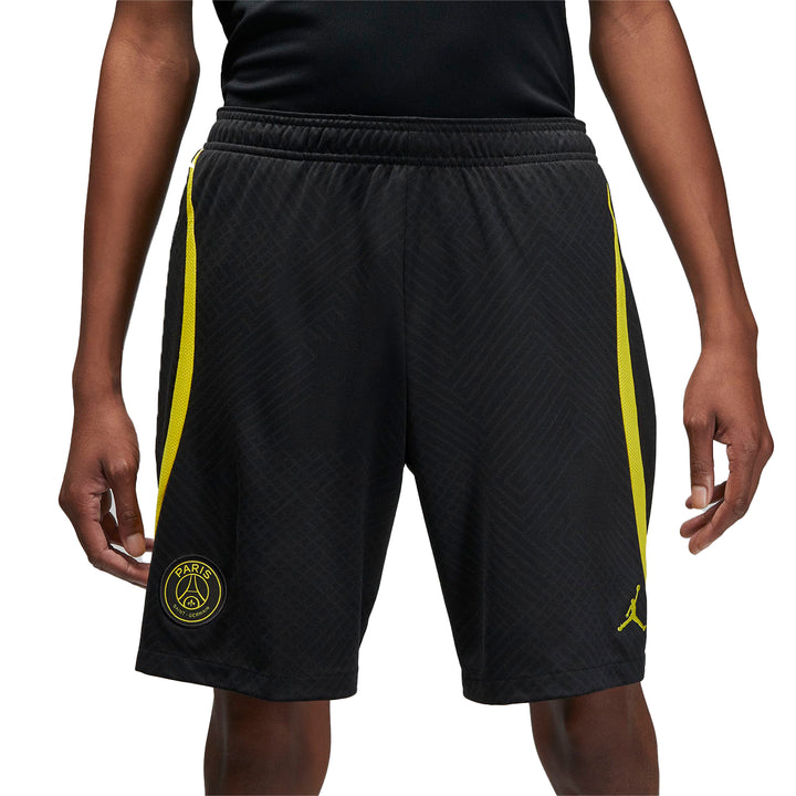 PSG Dri-FIT Strike Shorts 4th - Black/Tour Yellow - Nike - NUMBER 10