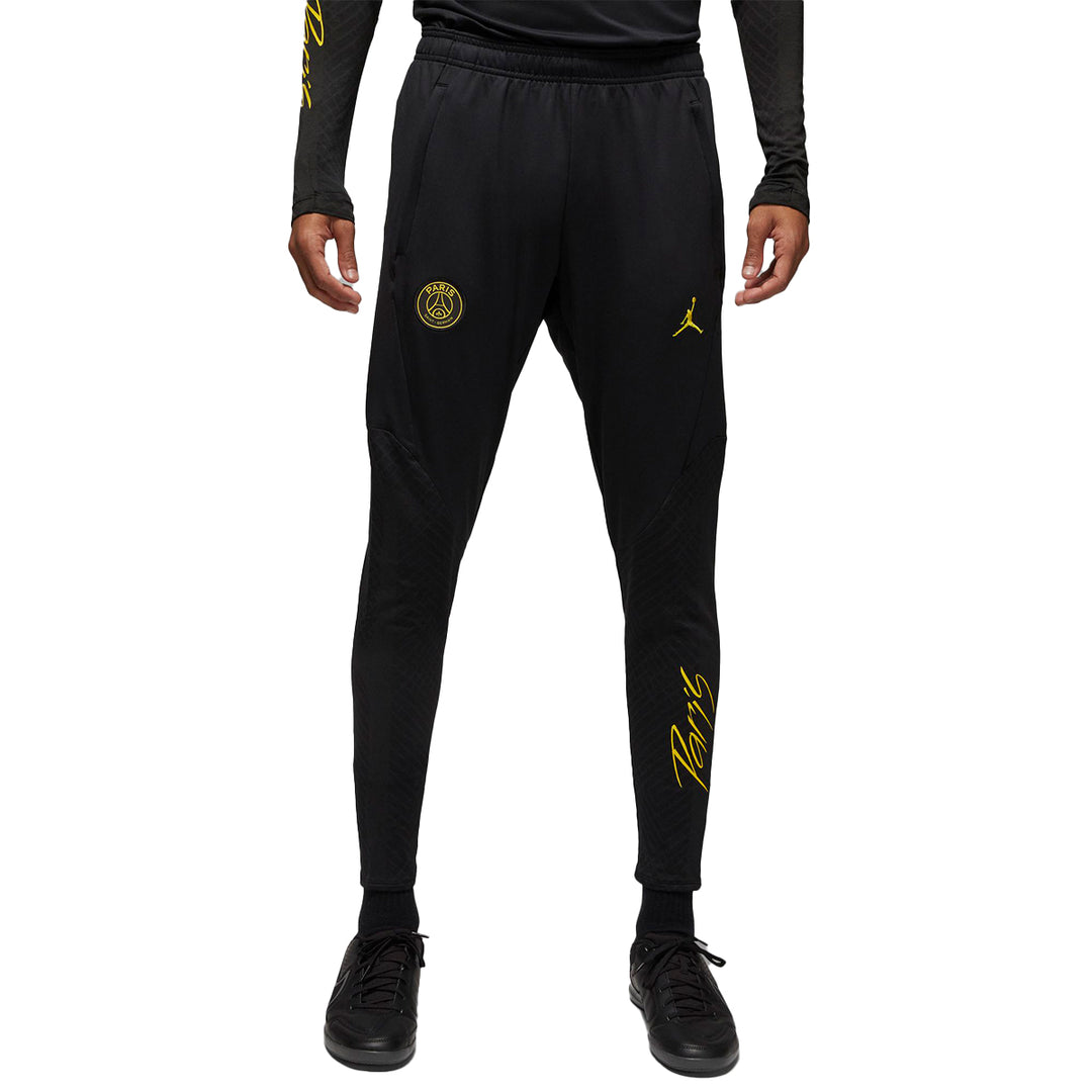 PSG Dri-FIT Strike Pants 4th - Black/Tour Yellow - Nike - NUMBER 10